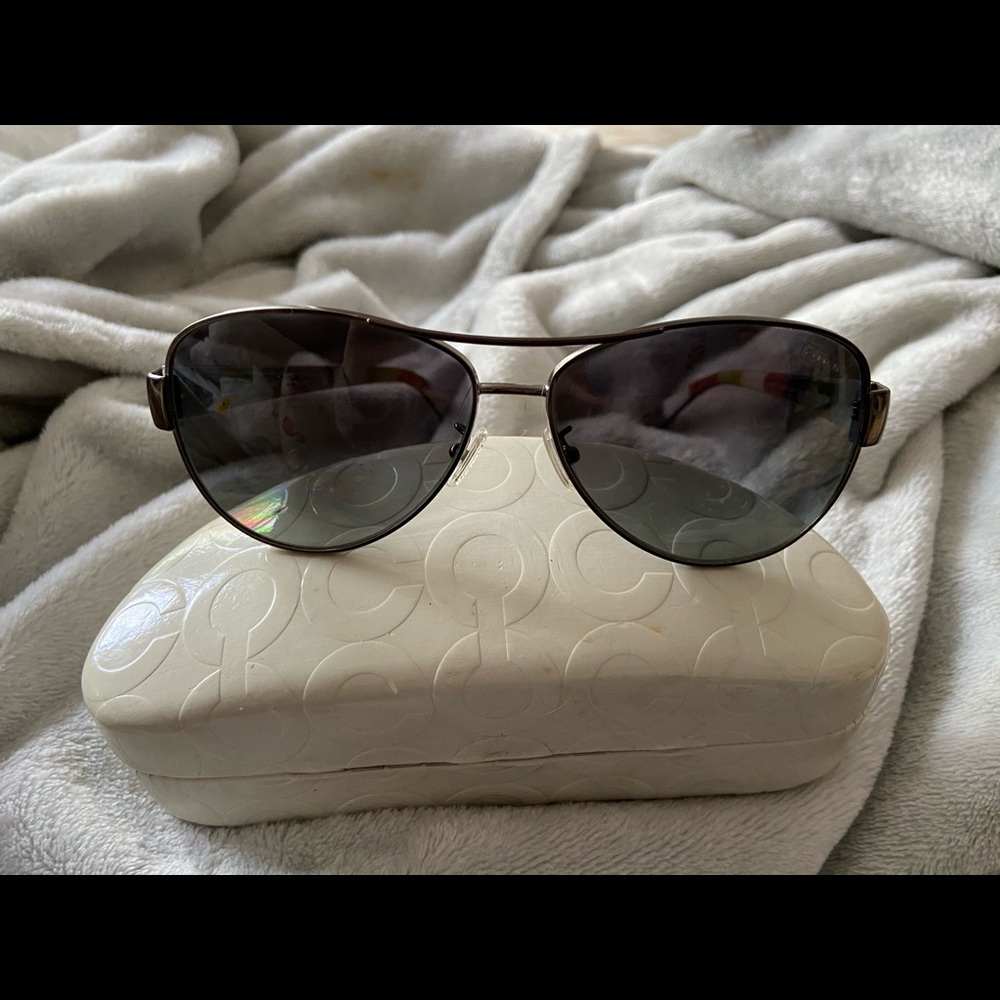 Coach aviator sunglasses